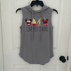 Official Disney Gray Currently Craving Classic Disneyland Snacks Sleeveless Top